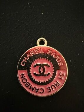Classic Inspired Gold and Pink Pendant